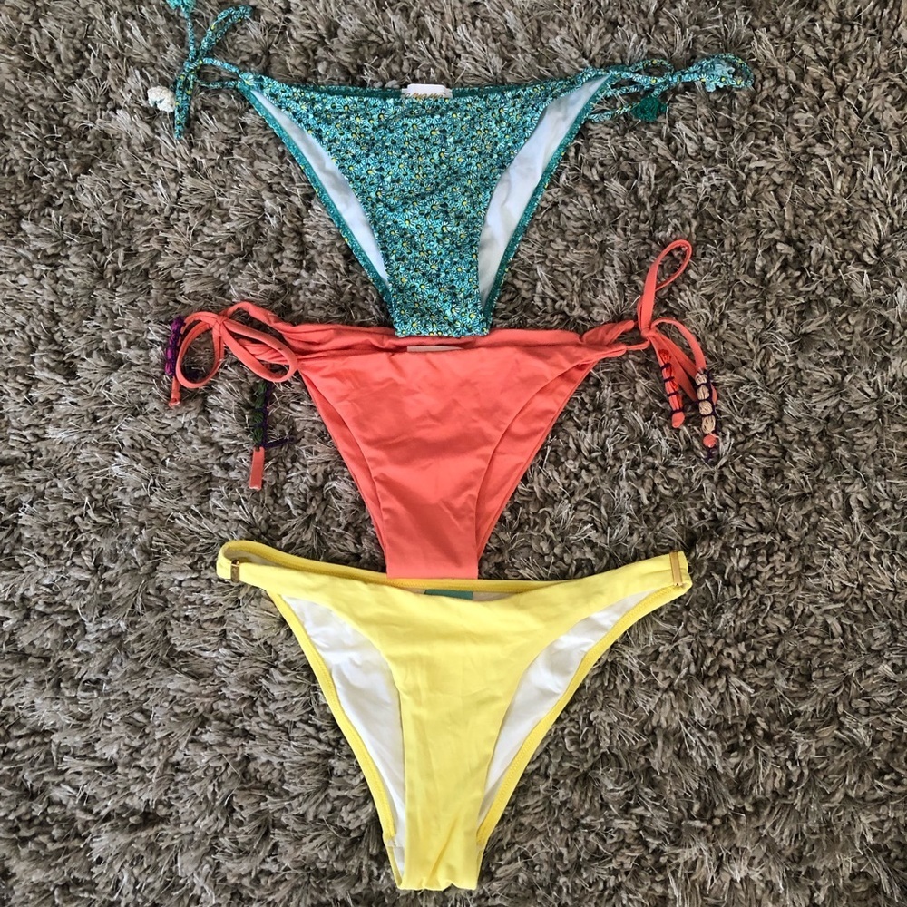Bundle of 3 Bikini Bottom size 4 Small